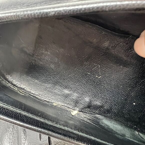 VINTAGE LUXURY PRADA BUSINESS LOAFER SHOES 2D0025 BLACK LEATHER US 9 - Picture 14 of 16